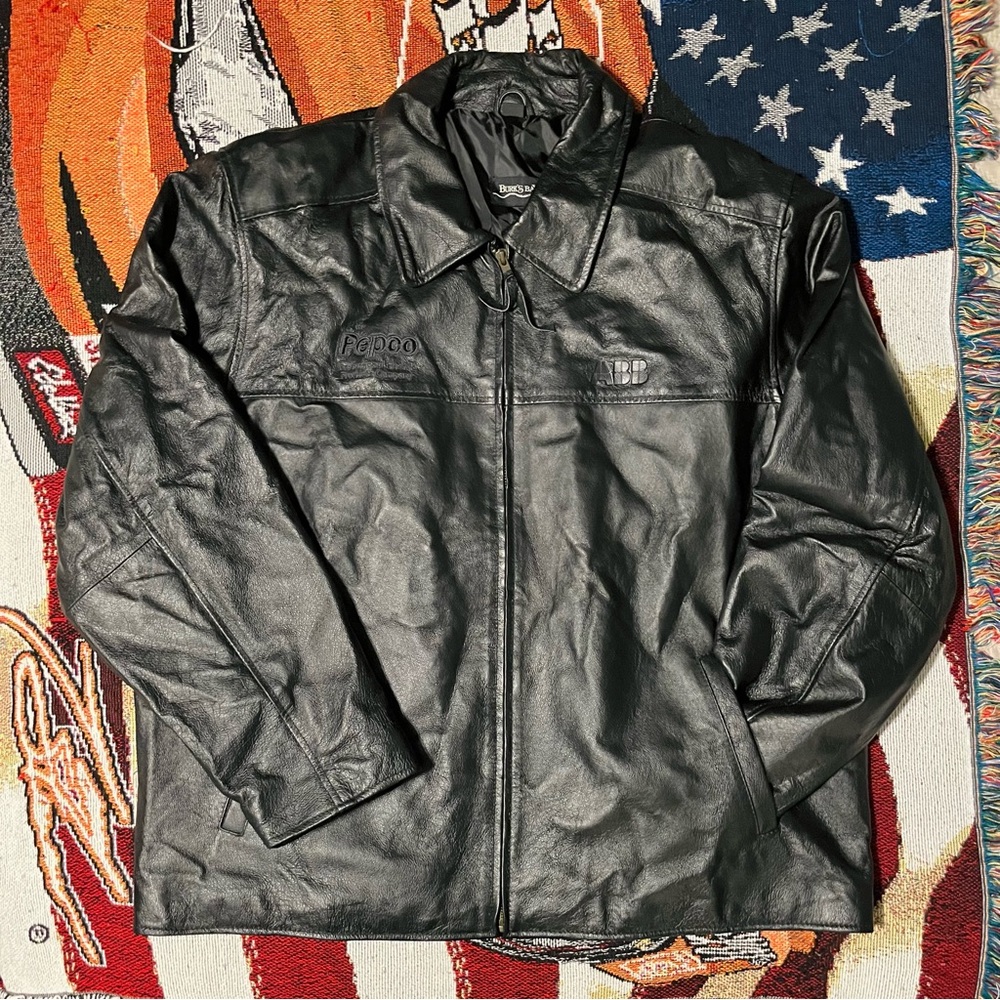 Vintage Burk’s Bay Industrial Leather Jacket (XL)